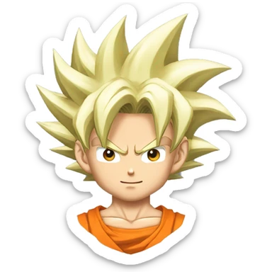 Goku from dragon ball z sticker