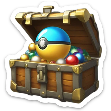 Pokemon Game LootCase Color Obsidian Rich Treasure Legendary Epic Pokeballs and Pokemons Inside this have Shiny Glow sticker