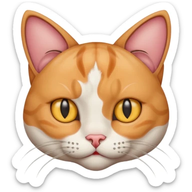 Cat vit pirsing in her er sticker