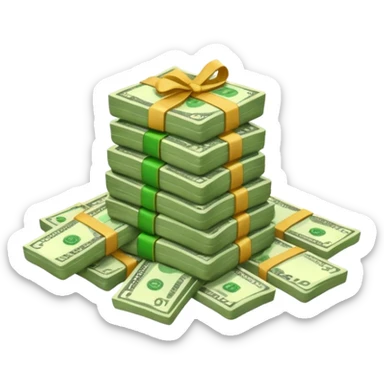 Maleta de dinero sticker