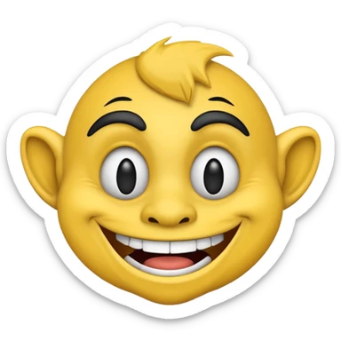 Troll face emoji sticker