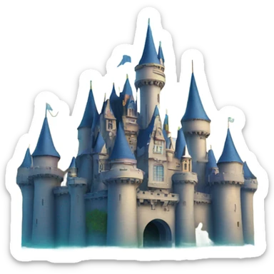 disney castle under water sticker