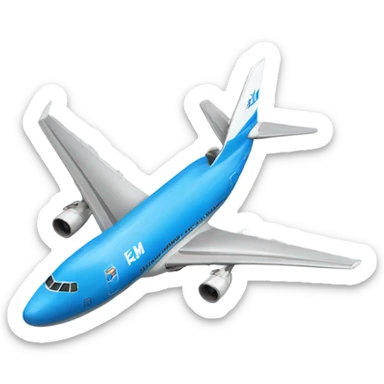 KLM Airplane. The most beautiful one sticker