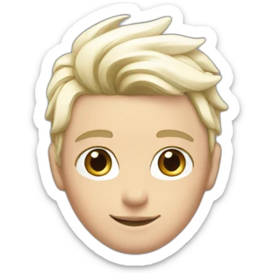 Posh-boy-with-white-suit-and-rainbow-unicorn-hat sticker