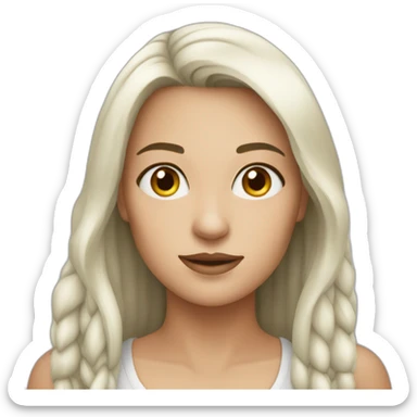 ara-ara-white-woman sticker