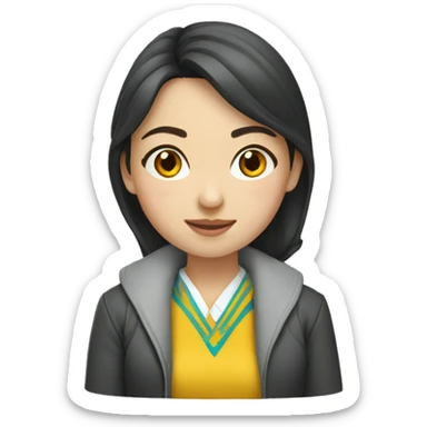 Kazakh university girl sticker