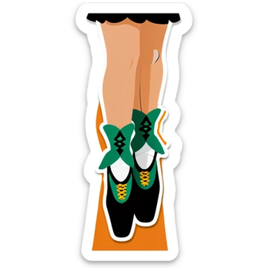 Irish dancer shoes￼ sticker