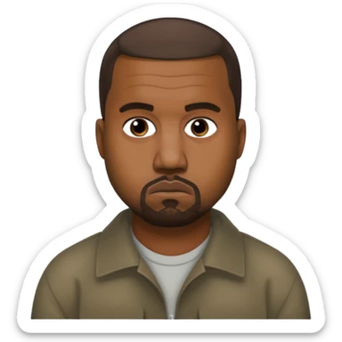 kanye west being sad sticker