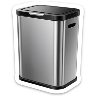 luxury trash can sticker