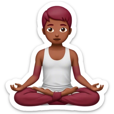meditation Burgundy sticker
