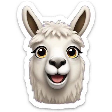 llama nod sticker
