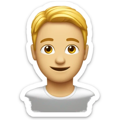 Un emojii uimit cu mâinile pe fata, cu ochii albi și cu ochii în lacrimi de bucurie. sticker