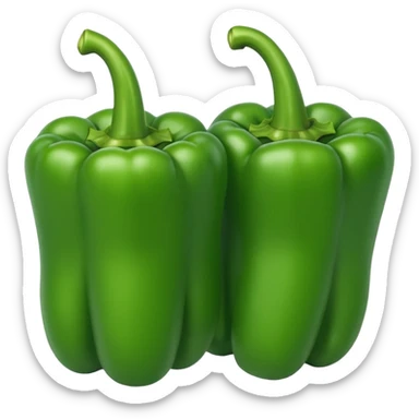 green Bell Peppers
 sticker