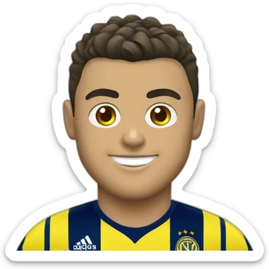 Ronaldo with fenerbahçe shirt sticker