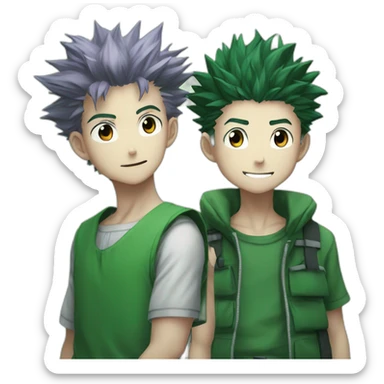 Killua and gon hxh sticker