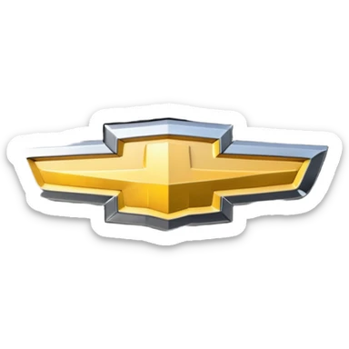 Chevrolet logo black instead of gold sticker