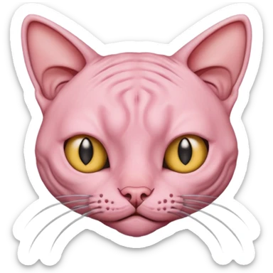 Hairless cat sticker