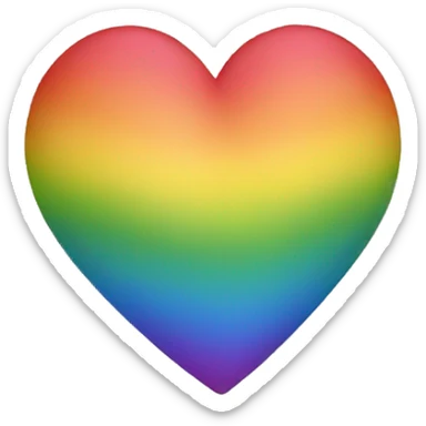 Rainbow Heart sticker