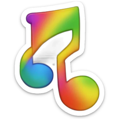 Jonathan Toews as rainbow musical note on sheet  sticker