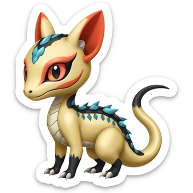 Meloetta-Salandit-Gatomon-Pteromon-hybrid sticker