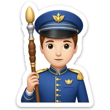 Parade Marchers, drum major sticker