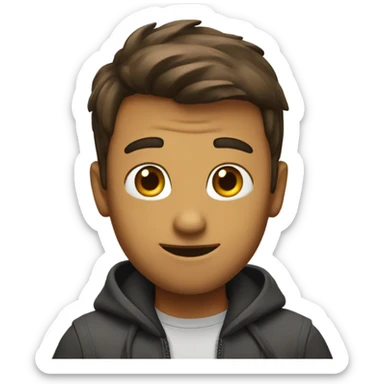 T posing guy  sticker