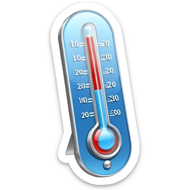 thermometer medical object icon, digital thermometer, 3D cartoon, mobile game icon style, centered, clean background, no text, no watermark
 sticker