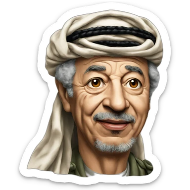 Yasser Arafat sticker