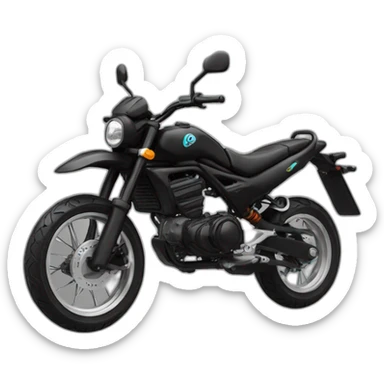 Black Pit bike sticker