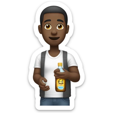 Diddy holding baby oil  sticker