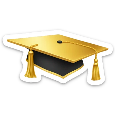 Gold graduation sole sticker