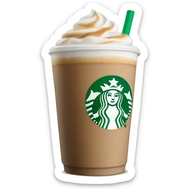 Starbucks latte sticker