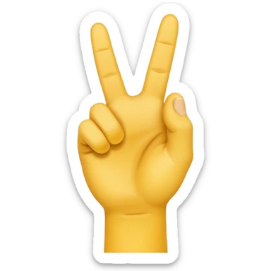 Make a YVL hand emoji doing the YVL hand signal sticker