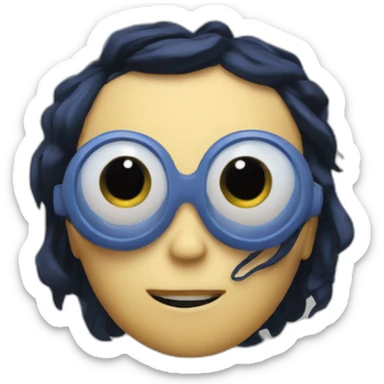 coraline-with-button-in-eyes sticker