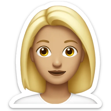 blonde woman in her 20s sticker