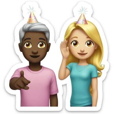 6th birthday party  sticker