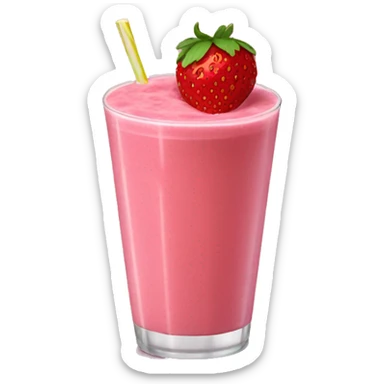 Strawberry smoothie sticker