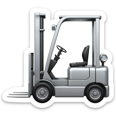 create a realistic logistic forklift sticker