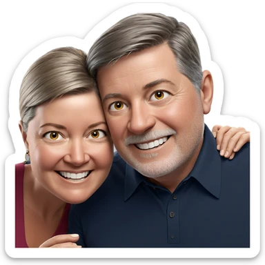 joyful moments between generations sticker