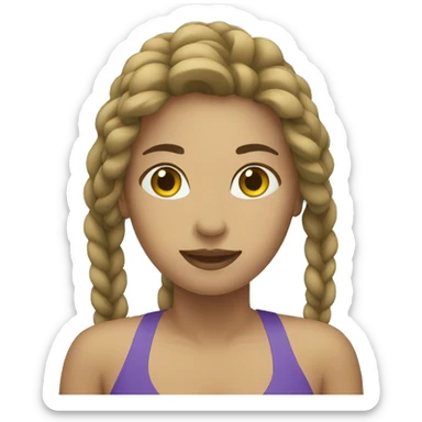 woman swimming sticker