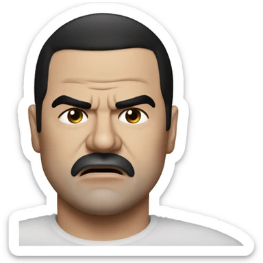 el chapo angry sticker