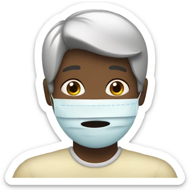 A friend who is pretending to be sick sticker