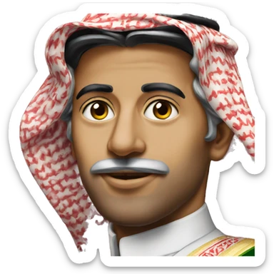 photorealistic Faisal of Saudi Arabia sticker