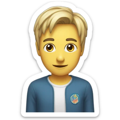 Un cœur avec des yeux  sticker