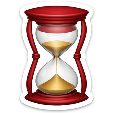 devi farmi queste emoji prendendo solo il loro bordo e rendendomele rosse scuro, le emoji in questione sono, la mazzetta di soldi e la clessidra, ti ridico io voglio solo i bordi  sticker