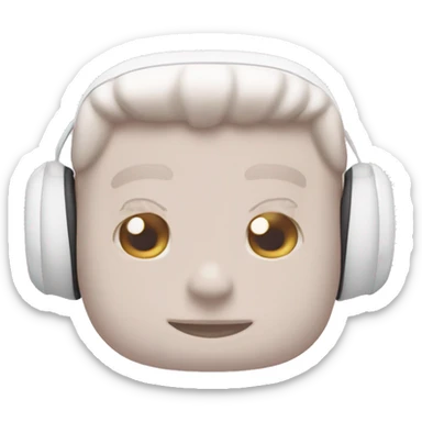  white AirPods Max with light pink bows  sticker