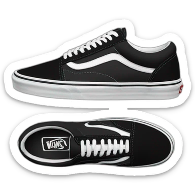 vans black old skool sticker