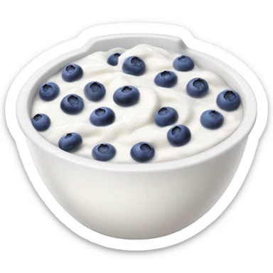 Blue berry yogurt sticker