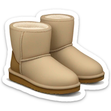 Uggs ultra mini sand color sticker