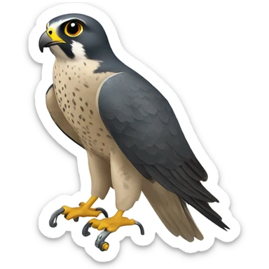 peregrine falcon with controller sticker